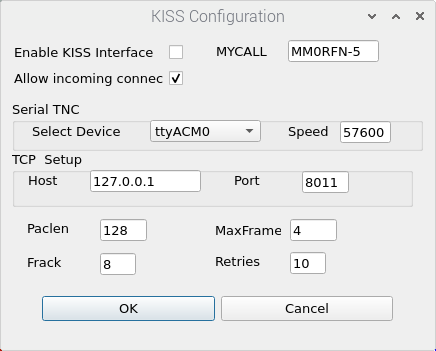 QTTermTCP Kiss Configuration Image