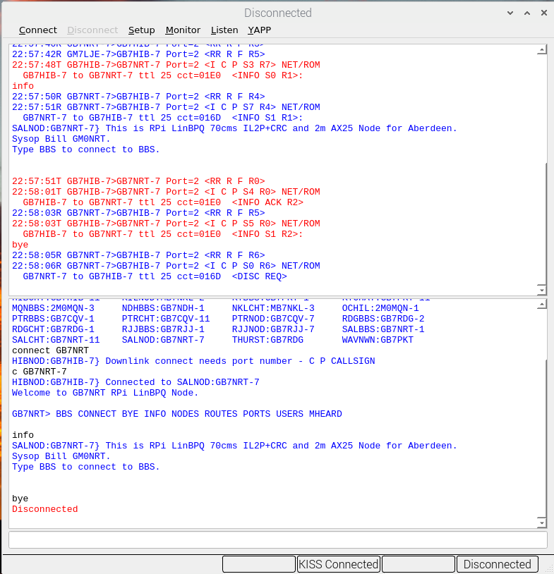 Connection to GB7NRT