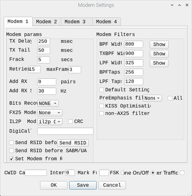 config menu